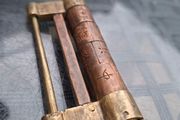 Unusual Vintage Brass &amp; Copper combination Lock