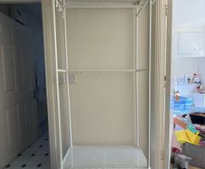 IKEA metal shelves unit
