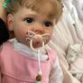 22 Inches 55 cm So Really Cute Cuddly Reborn Baby Doll Silicone Vinyl Full Body Realistic Newborn Image 3