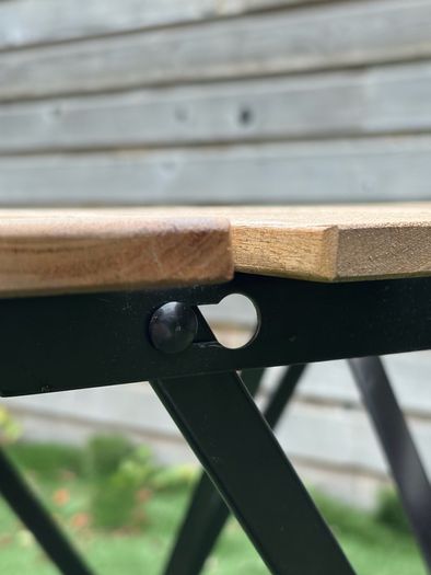 Outdoor table and 2 chairs set