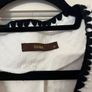 White blazer with black and pearl trim, size M Image 2