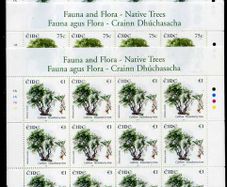 2006 Ireland Fauna & Flora Native Trees Commemorative Stamp Sheetlet Plate 1A1A1A1A Mint Never Hinged (MNH)