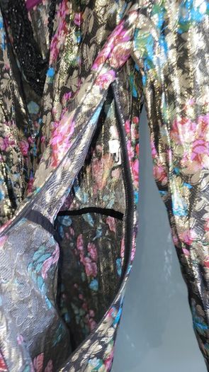SANDRO Paris floral metallic mini dress Sz 36 (6-8UK) - Rrp 180 (New)