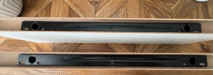 2 White Floating Shelves