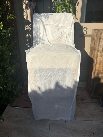 New in box Cape Breton barstool in linen flax by riviera maison