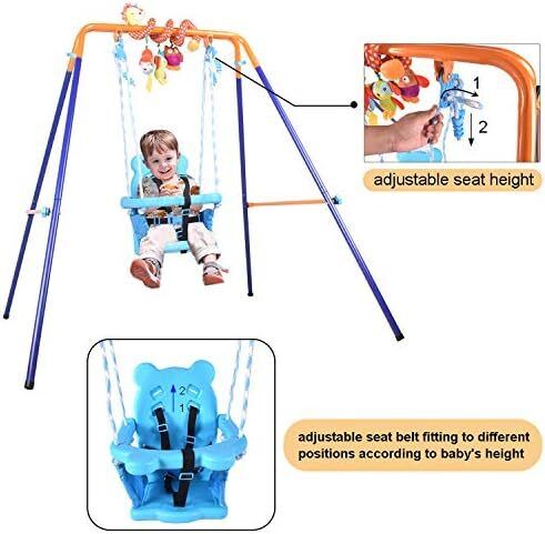 Folding Baby Swing Set Toddler Swing