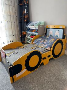 JCB Junior Toddler Bed, Tractor Bed