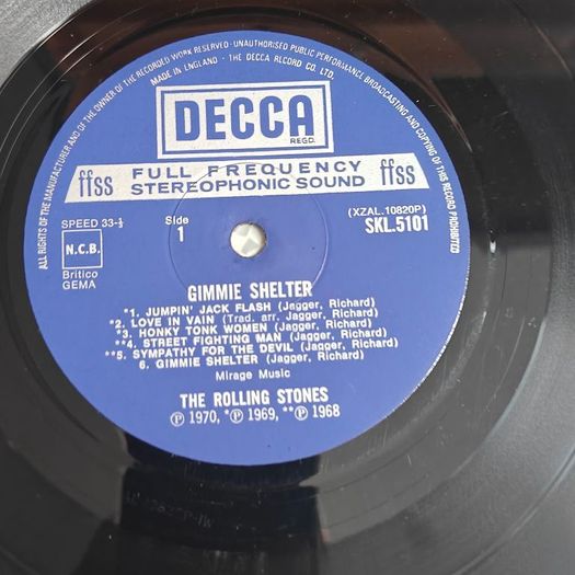The Rolling Stones, Gimme Shelter Live LP, original press