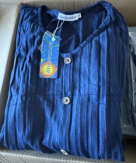 Brand New MYCOLORBLUE Dresses for Women A Line V Neck Long Sleeve.