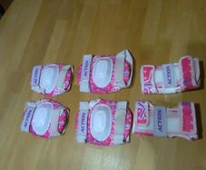 Skate Knee, Elbow and Wrist Pads Pink Small