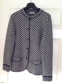 Black and white knitwear cardi/ jacket