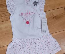 F&F Babygrow with skirt attached Age 12-18 months