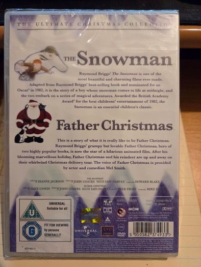 Brand New Sealed The Snowman DVD