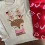 Fleecey soft Christmas reindeer candy cane pyjamas 5-6 years Image 3