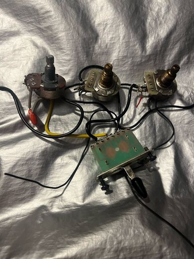 Jackson esp fender 3 way switch Wiring Harness humbucker 2 volume tone 3 way switch electric guitar parts accessories