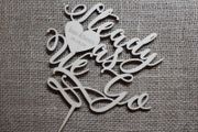 Custom Cake Topper Steady as We Go Personalized YOUR ENGRAVER Wedding Anniversary Save the Date Laser Cut HandMade Ireland