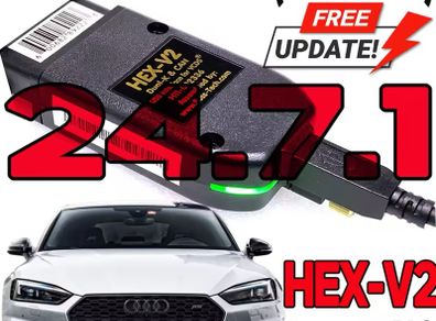 For Vag Com 22.9 22.3 Obd2 Scanner Hex V2 Usb Interface 22.3.1 For Vw Audi Skoda Seat Unlimited Vins Atmega162