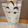 Retro "Flor de Lis" Faceted French Mirror Image 5