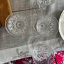 Four vintage Lismore pattern white wine glasses Image 2