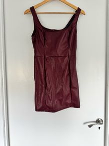 mini leather dress