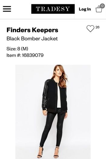 findersKEEPERS bomber jacket Sz Xs (10-12) - Bnwot Rrp 249 dollars