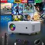 Mini Projector, ClokoWe WiFi Projector with Projector 1080P Full HD, 14000 Lux Portable Video 4K Projector Compatible with iphone TV Stick PS5 HDMI USB, Multimedia Home Movie Theater Projector Image 5