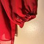 Striking Red Ruffle Blouse Image 6