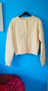 Women's yellow cardigan