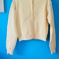 Women's yellow cardigan