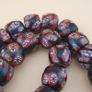 Venetian Style Floral Glass Bead Necklace Strands Antique Design Image 5