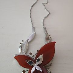Red Butterfly Necklace