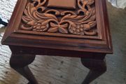Vintage carved side table