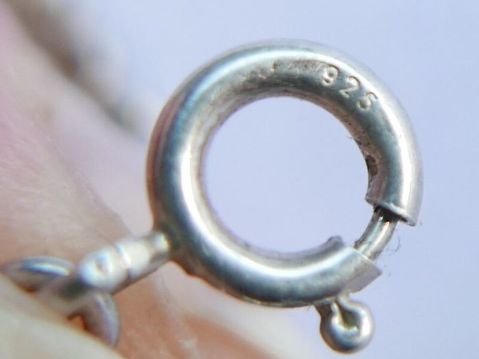Vintage Sterling Silver 925 Charm Bracelet length 8" - 9,3g