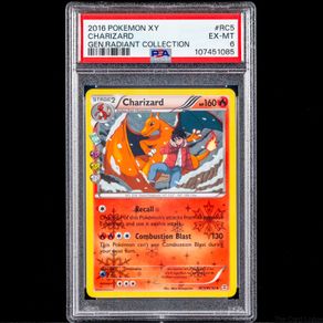Charizard RC5/RC32 PSA 6 EX-MT Graded Holo Radiant Collection XY Generations 2016 Pokemon Card