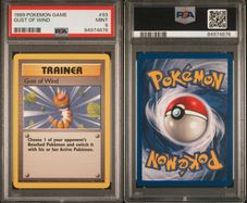 Pokemon TCG Game Base Set 1999 Gust of Wind PSA Mint 9