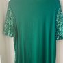 Ladies green sequins top - New Image 4