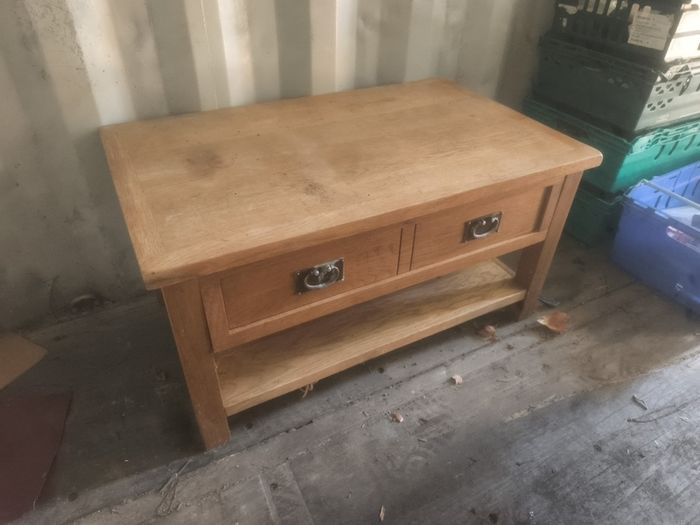 Oak coffee table