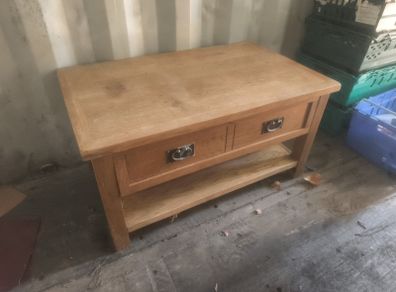 Oak coffee table