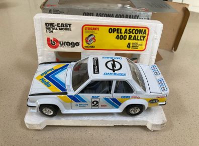 Opel Ascona 400 Rally Scale 1/24 Burago extremely rare