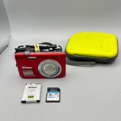 Nikon Coolpix S2800 20.1MP Digital Camera Red - Full Kit