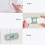 Child Safety Cupboard Locks, Security Latch for Children&Baby, Baby Proof Lock for Kitchen Cupboard Bedroom Cabinet Small Doors, Self Adhesive Type, Eco-Friendly ABS Material for Baby Proofing Image 4