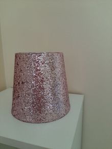 glitter pink lamp shade