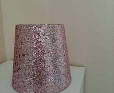 glitter pink lamp shade
