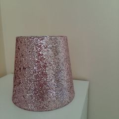 glitter pink lamp shade