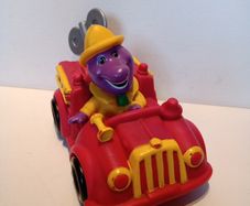 Barney the Dinosaur and Friends Wind Up Car 1994