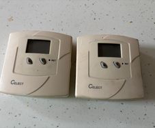 2 x Celect DRT1F Wired Room Thermostats