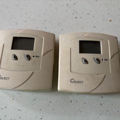 2 x Celect DRT1F Wired Room Thermostats