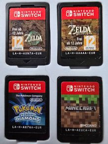 Nintendo Switch Zelda, Pokemon and Minecraft games