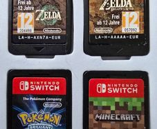 Nintendo Switch Zelda, Pokemon and Minecraft games