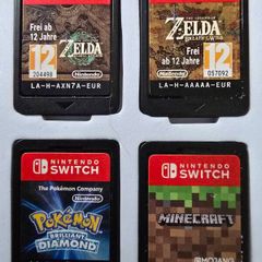 Nintendo Switch Zelda, Pokemon and Minecraft games